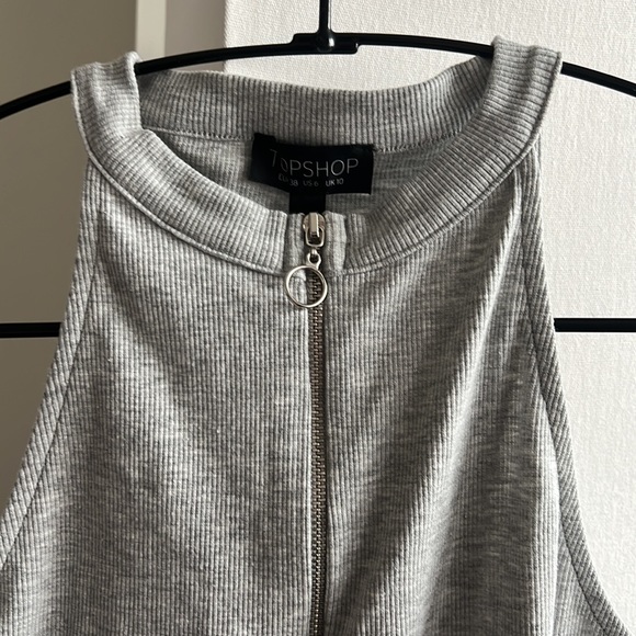 NWOT topshop gray rib bodysuit - Picture 3 of 8